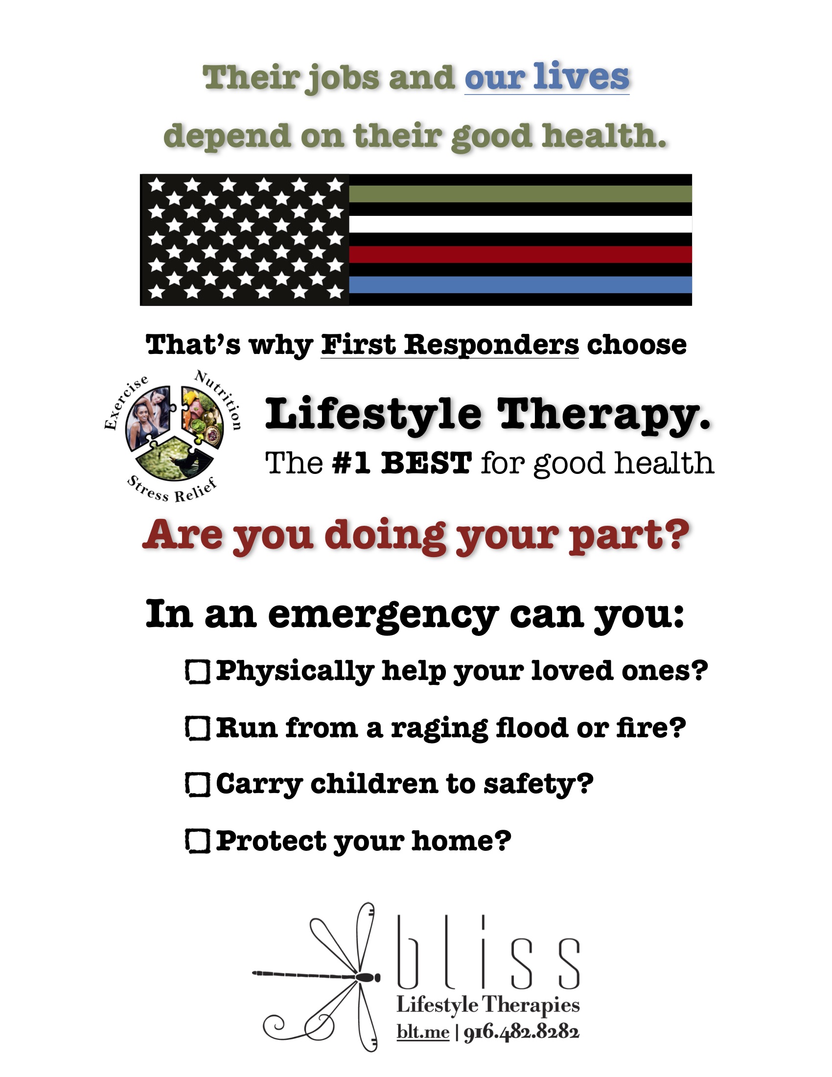 First Responders choose Lifestyle Therapy, shouldn't you?